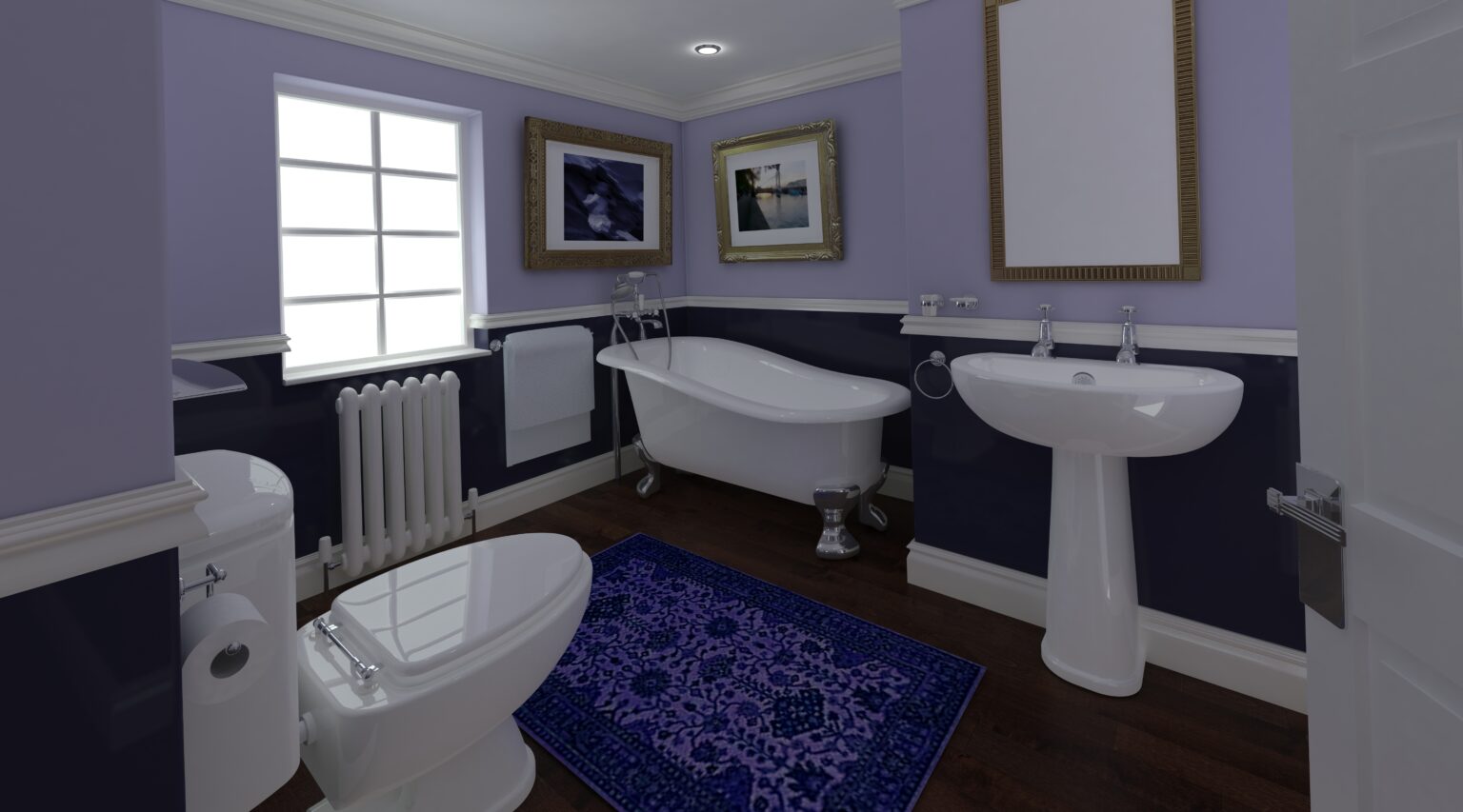 classic bathroom interior